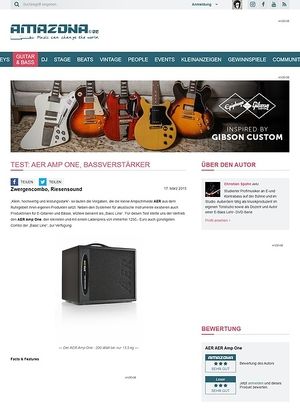 Amazona.de Test: AER Amp One, Bassverstärker Amazona.de Test: AER Amp One, Bassverstärker
