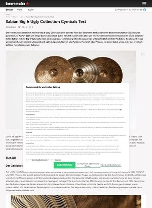 Bonedo.de Sabian Big & Ugly Collection Cymbals Bonedo.de Sabian Big & Ugly Collection Cymbals