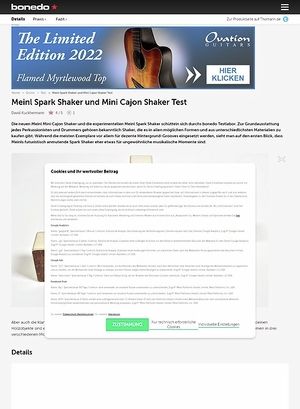 Bonedo.de Meinl Spark Shaker und Mini Cajon Shaker Bonedo.de Meinl Spark Shaker und Mini Cajon Shaker