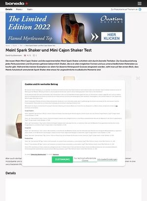 Bonedo.de Meinl Spark Shaker und Mini Cajon Shaker Bonedo.de Meinl Spark Shaker und Mini Cajon Shaker