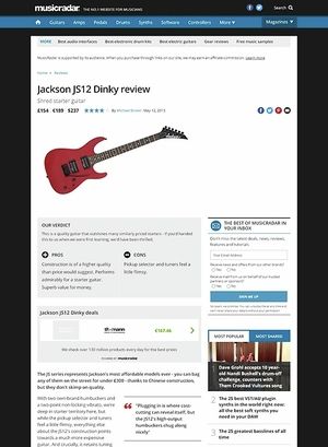 MusicRadar.com Jackson JS12 Dinky MusicRadar.com Jackson JS12 Dinky