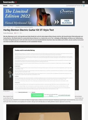 Bonedo.de Harley Benton Electric Guitar Kit ST-Style Bonedo.de Harley Benton Electric Guitar Kit ST-Style