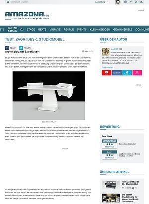 Amazona.de Test: Zaor iDesk, Studiomöbel Amazona.de Test: Zaor iDesk, Studiomöbel