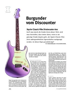 Gitarre & Bass Squier Classic Vibe Stratocaster 60s, E-Gitarre Gitarre & Bass Squier Classic Vibe Stratocaster 60s, E-Gitarre