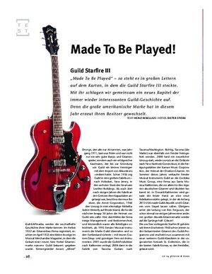 Gitarre & Bass Guild Starfire III, E-Gitarre Gitarre & Bass Guild Starfire III, E-Gitarre