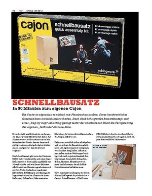 Sticks Schlagwerk Cajon Schnellbausatz Sticks Schlagwerk Cajon Schnellbausatz