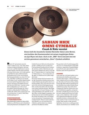Sticks Sabian HHX Omni Cymbals Sticks Sabian HHX Omni Cymbals