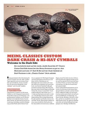 Sticks Meinl Classics Custom Dark Crash & Hi-Hat Cymbals Sticks Meinl Classics Custom Dark Crash & Hi-Hat Cymbals