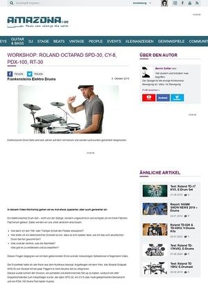 Amazona.de Workshop: Roland Octapad SPD-30, CY-8, PDX-100, RT-30 Amazona.de Workshop: Roland Octapad SPD-30, CY-8, PDX-100, RT-30