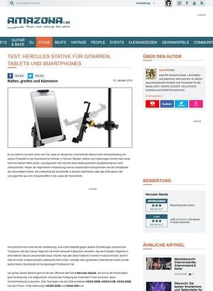 Amazona.de Test: Hercules Stands, Stative Amazona.de Test: Hercules Stands, Stative