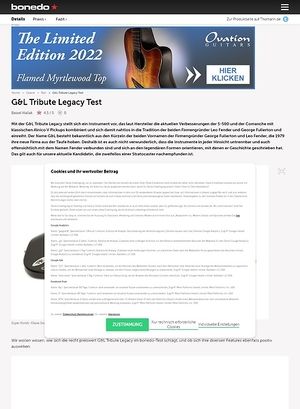 Bonedo.de G&L Tribute Legacy Bonedo.de G&L Tribute Legacy