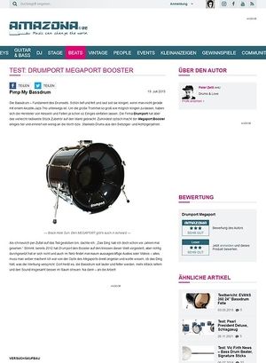 Amazona.de Test: Drumport Megaport Booster Amazona.de Test: Drumport Megaport Booster