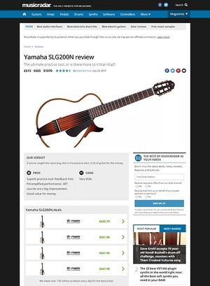 MusicRadar.com Yamaha SLG200N MusicRadar.com Yamaha SLG200N