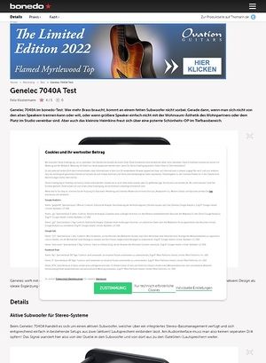 Bonedo.de Genelec 7040 A Bonedo.de Genelec 7040 A