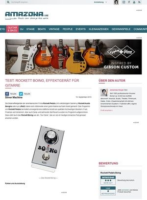 Amazona.de Test: Rockett Boing, Effektgerät für Gitarre Amazona.de Test: Rockett Boing, Effektgerät für Gitarre