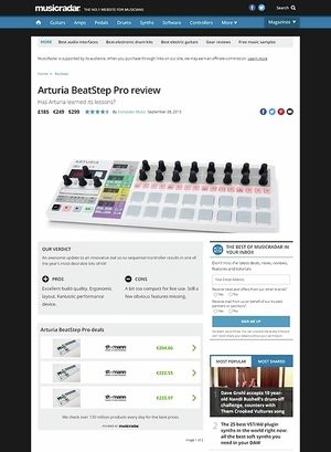 MusicRadar.com Arturia BeatStep Pro MusicRadar.com Arturia BeatStep Pro