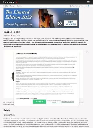 Bonedo.de Boss ES-8 Bonedo.de Boss ES-8