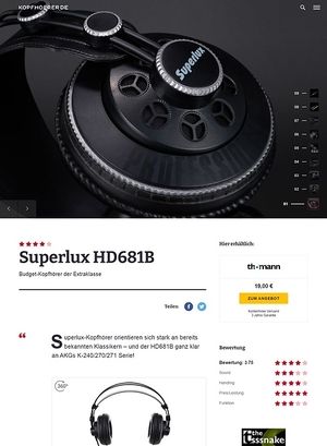 Kopfhoerer.de Superlux HD-681 B Kopfhoerer.de Superlux HD-681 B