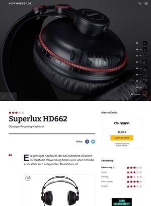 Kopfhoerer.de Superlux HD-662 Kopfhoerer.de Superlux HD-662