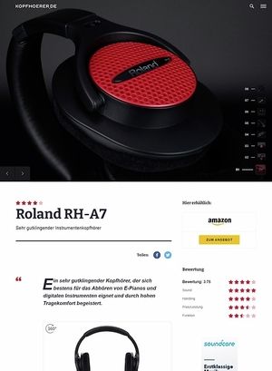 Kopfhoerer.de Roland RH-A7 Black Kopfhoerer.de Roland RH-A7 Black