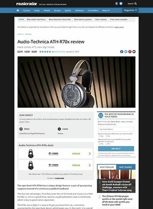 MusicRadar.com Audio-Technica ATH-R70x MusicRadar.com Audio-Technica ATH-R70x