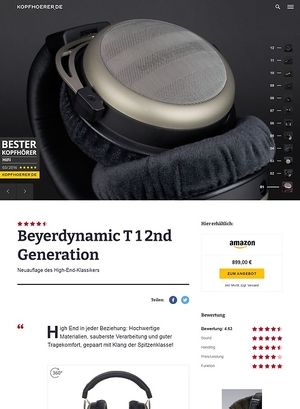 Kopfhoerer.de Beyerdynamic T1 2ND Generation Kopfhoerer.de Beyerdynamic T1 2ND Generation