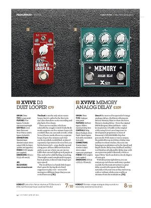 Guitarist Xvive Memory Analog Delay Guitarist Xvive Memory Analog Delay