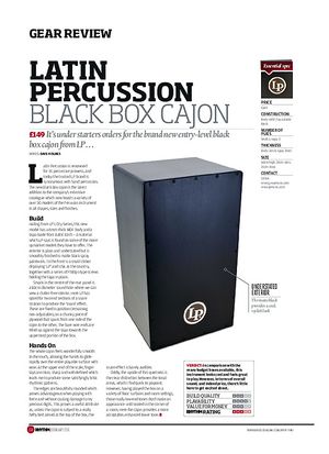 Rhythm Latin Percussion Black Box Cajon Rhythm Latin Percussion Black Box Cajon