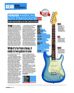 Total Guitar Fender American Elite Stratocaster Total Guitar Fender American Elite Stratocaster