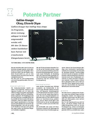Gitarre & Bass Gallien-Krueger CX115, CX210 & CX410 Gitarre & Bass Gallien-Krueger CX115, CX210 & CX410