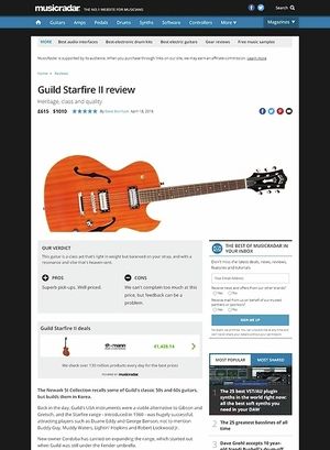 MusicRadar.com Guild Starfire II MusicRadar.com Guild Starfire II