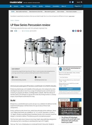 MusicRadar.com LP Raw Series Percussion MusicRadar.com LP Raw Series Percussion