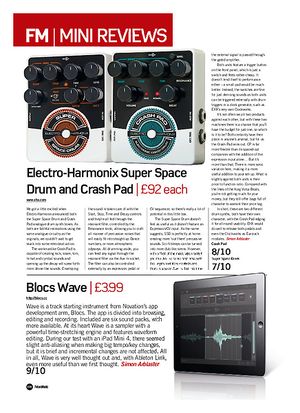 Future Music Electro-Harmonix Crash Pad & Super Space Drum Future Music Electro-Harmonix Crash Pad & Super Space Drum