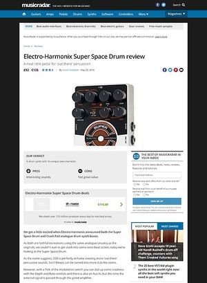 MusicRadar.com Electro-Harmonix Super Space Drum MusicRadar.com Electro-Harmonix Super Space Drum