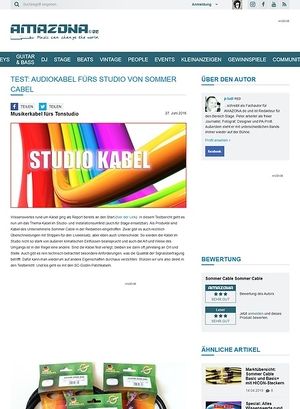 Amazona.de Test: Sommer Cable für Studio Amazona.de Test: Sommer Cable für Studio