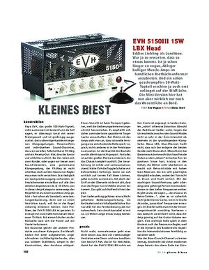 Gitarre & Bass EVH 5150III 15W LBX Head, Röhren-Topteil Gitarre & Bass EVH 5150III 15W LBX Head, Röhren-Topteil