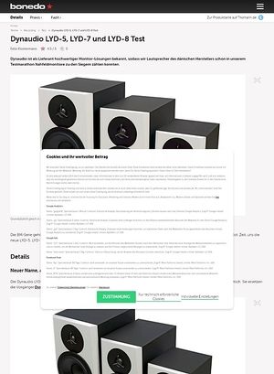 Bonedo.de Dynaudio LYD-5, LYD-7 und LYD-8 Bonedo.de Dynaudio LYD-5, LYD-7 und LYD-8
