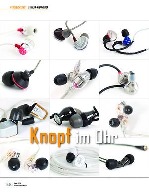 Professional Audio Vergleichstest Inears Professional Audio Vergleichstest Inears