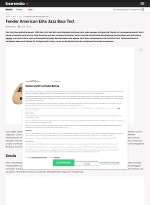 Bonedo.de Fender American Elite Jazz Bass Bonedo.de Fender American Elite Jazz Bass