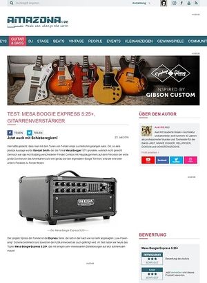 Amazona.de Test: Mesa Boogie Express 5:25+, Gitarrenverstärker Amazona.de Test: Mesa Boogie Express 5:25+, Gitarrenverstärker