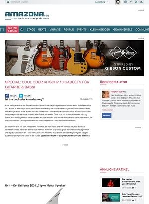 Amazona.de Special: Cool oder Kitsch? 10 Gadgets für Gitarre & Bass! Amazona.de Special: Cool oder Kitsch? 10 Gadgets für Gitarre & Bass!