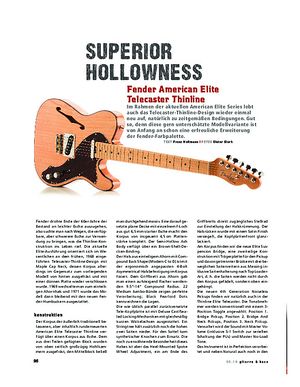 Gitarre & Bass Fender American Elite Telecaster Thinline, E-Gitarre Gitarre & Bass Fender American Elite Telecaster Thinline, E-Gitarre
