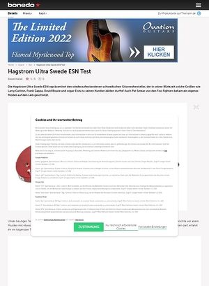 Bonedo.de Hagstrom Ultra Swede ESN Bonedo.de Hagstrom Ultra Swede ESN