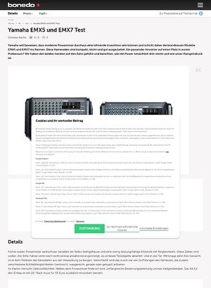 Bonedo.de Yamaha EMX5 und EMX7 Bonedo.de Yamaha EMX5 und EMX7