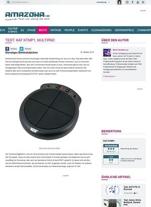 Amazona.de Test: KAT KTMP1, Multipad Amazona.de Test: KAT KTMP1, Multipad