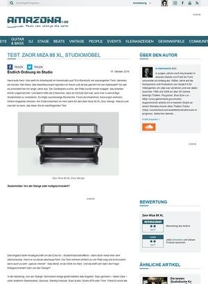 Amazona.de Test: Zaor Miza 88 XL, Studiomöbel Amazona.de Test: Zaor Miza 88 XL, Studiomöbel