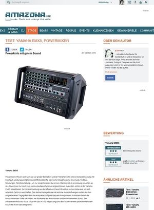 Amazona.de Test: Yamaha EMX5, Powermixer Amazona.de Test: Yamaha EMX5, Powermixer