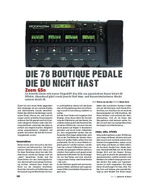 Gitarre & Bass Zoom G5n, Multi-FX Gitarre & Bass Zoom G5n, Multi-FX