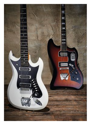 Guitarist Guild ST S-200 T-Bird & Hagstrom H-III Guitarist Guild ST S-200 T-Bird & Hagstrom H-III