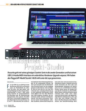 Professional Audio Focusrite Scarlett 18i20 2nd Gen Professional Audio Focusrite Scarlett 18i20 2nd Gen